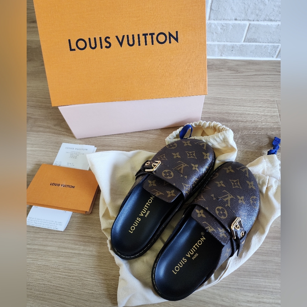 Louis Vuitton Dark Brown Monogram Loafers